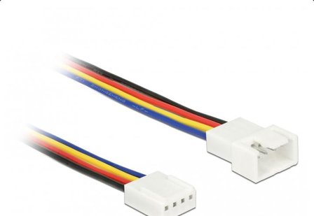 Delock forlengelseskabel for viftestrømforsyning - 4-pins PWM til 4-pins PWM - 30 cm