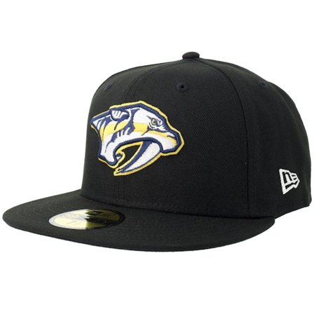 New Era - NHL Zwart fitted Cap - Nashville Predators 59FIFTY Black Fitted @ Hatstore