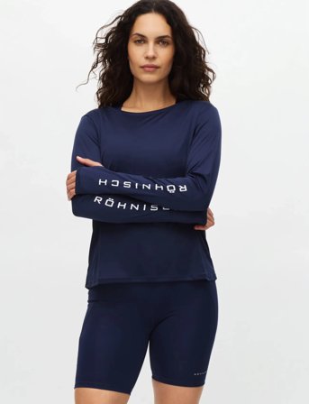 Röhnisch Team Logo Long Sleeve - Navy - XS