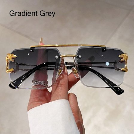 Båglösa solglasögon Cheetah Decor Solglasögon GRADIENT GRÅ