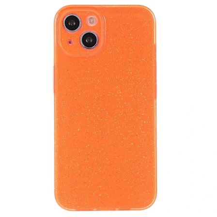 Deksel til iPhone 15 Jelly TPU Glitter Pudder Anti-ripe Telefon Bakside