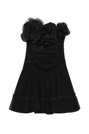 Tulle Mini Dress Black S