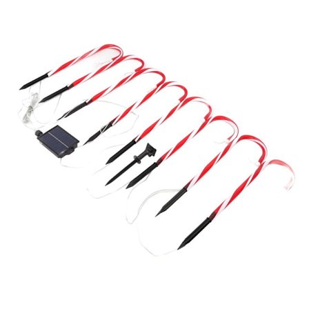 Jule slikkepind lys 1 til 8 sol slikkepind vej