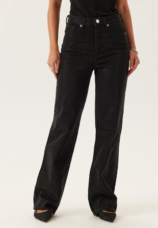 VERO MODA - Vmtessa Hr Rhine Wide Dnm Jean - Black Denim - Kläder - - Bubbleroom