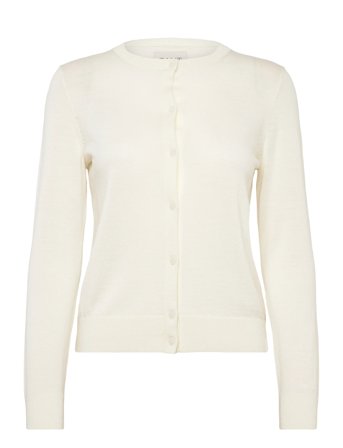 GANT Extrafine Merino Wool Cardigan - Cream - XL