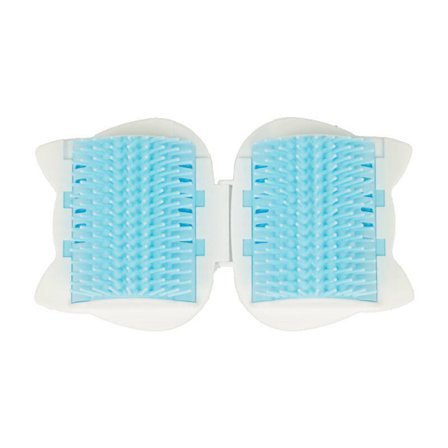 Katt leksak katt gnugga enhet mynta hårborste klåda massager leveranser katt borste repa artefakt, blå