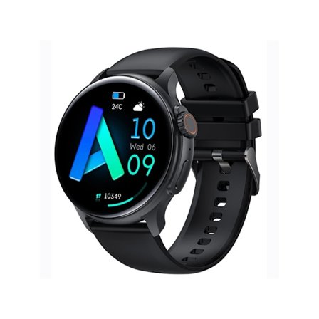 1,43-tommers Smartwatch med rund skærm, Bluetooth-opkald, musikafspilning, pulsmåling og flere tilstande