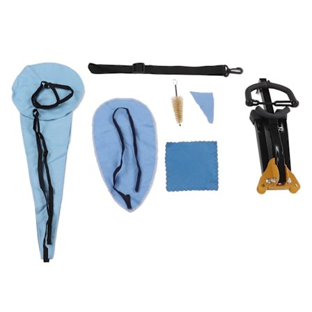 Alt Saxofon Stativ Sæt Metal Holder Rack Saxofon Rensesæt Bærbart Saxofon Tilbehør