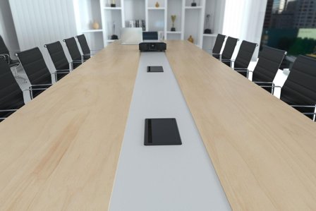 Deltaco OFFICE In-deskflip-upDeskOutlet,3 outlet,1x21W A+C USB,GST18