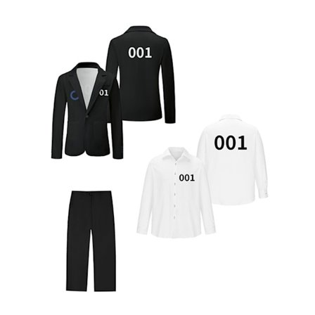 Squid Games 3-spelar Rollspelsdräktset - Perfekt