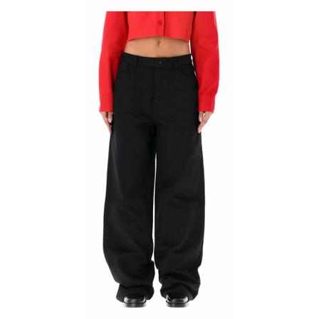 Raf Simons, Wide Trousers Zwart, Dames, Maat:W27