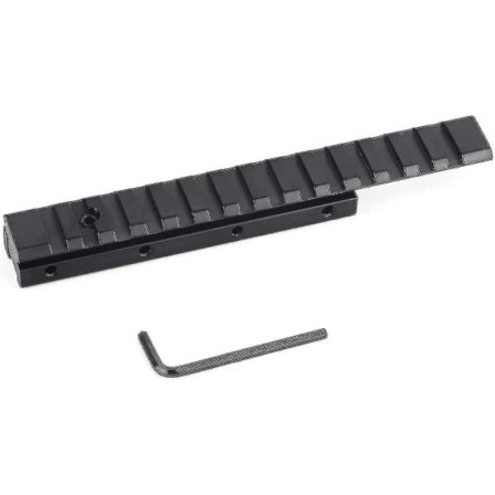 Taktisk 14-spors Picatinny Weaver-skinne 11 mm til 20 mm skinnemontering Lettvektskinneadapter