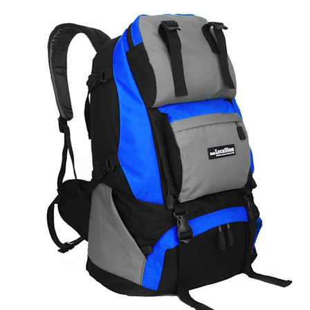 40L Vandrer Rygsæk, Udendørs Sport Rejse Bjergbestigning Rygsæk, Blå