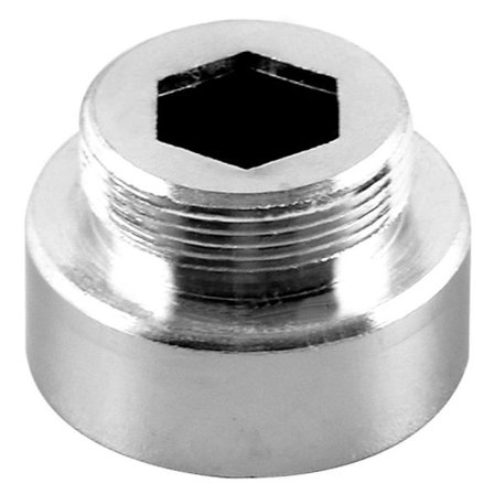 Kobber vaskemaskin kran til 6 punkts adapter, 4 punkts indre ledning til 6 punkts ytre ledningskontakt