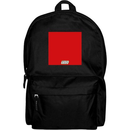 Ryggsäck för Barn | Lätt och Praktisk Lego röd gul poster byggklossar officiellt logotyp leksaker retro vintage design klassiskt leksaksmärke kon
