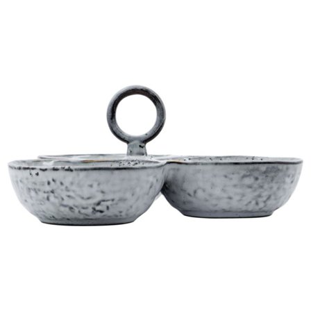 House doctor Rustic tarjoilukulho, harmaa/sininen