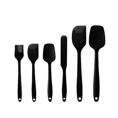 6-delad silikon spatelsats, köksredskap i silikon