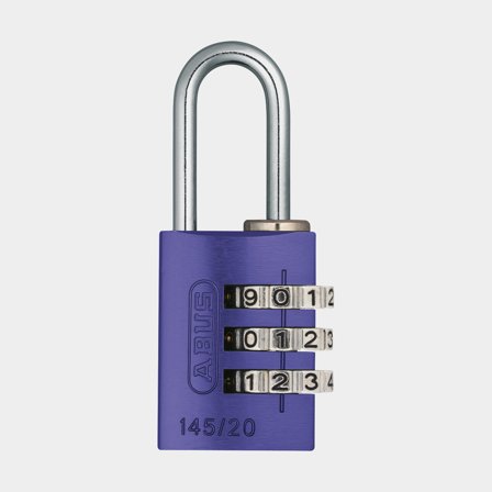 Lucchetto con combinazione ABUS 145/20, Ø3 mm, viola
