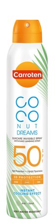 Carroten Coconut Dreams Suncare Dry Mist Spray SPF 50 200 ml, Skincare, Solpleje, Solcreme