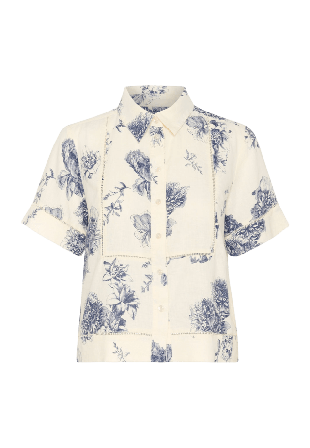 Part Two Rebitta PW SH Shirt Skjortor Dam Blå 36