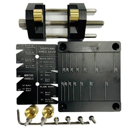 Stämjärnsslipningsjigg-kit, med 5/32 till 3 tums stämjärnsslipguide