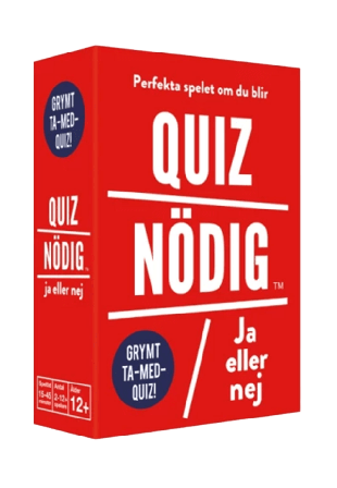 KYLSKÅPSPOESI Quiznödig - Ja eller Nej Spel Unisex Röd ONESIZE