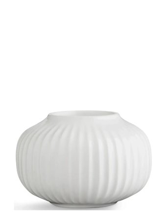 Kähler Hammershøi Fyrfadsstage Ø10 Cm Hvid (16135) - White - Ø 10 cm