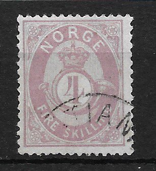 Norge 1872 - AFA 19c - Stemplet