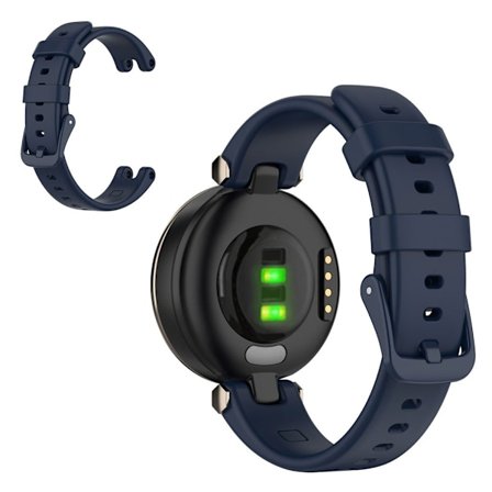 Silicone solid color watch band for Garmin Lily - Midnight Blue