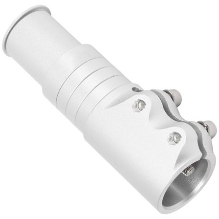 Förlängare för styrstam på mountainbike, förlängning av aluminiumlegering för framgaffelrör, silver