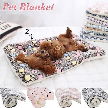 Sovende Pet-måtte Varmt Hundebed Fleece Tæppe Katte-kulkasse Madras