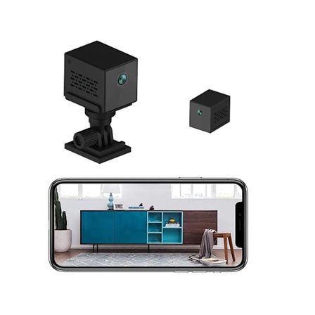 Trådlös Wifi-säkerhetskamera för inomhusbruk, HD 1080P övervakningskamera med ljud, rörelsekamera för inomhusbruk med hem-app och YEMAESRE