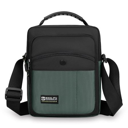 Miesten vyölaukku olkalaukku VIHREÄ