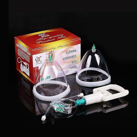 123mm Big Vacuum Cupping For Women Manual Breast Enlargement Massage J