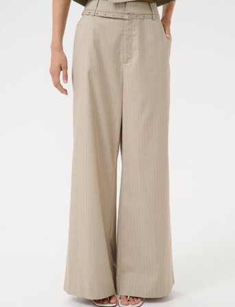 Gestuz Gztiff Hw Wide Pants - Beige - 40