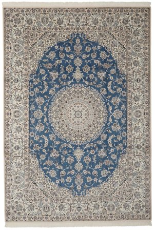 Nain Fine 9La Teppich 248X358 Braun/Schwarz Wolle, Persien/Iran