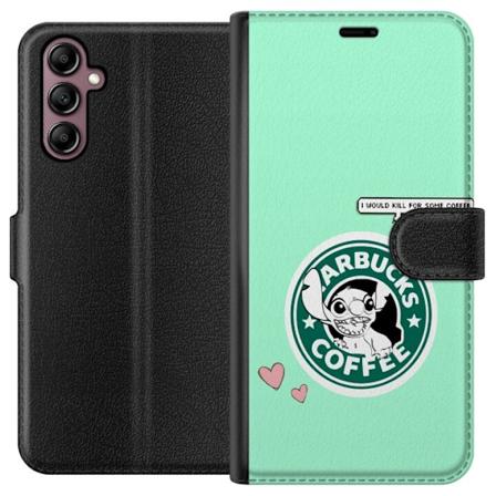 Samsung Galaxy A14 5G Plånboksfodral Stitch Kaffe