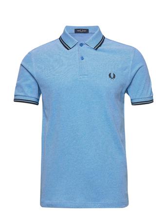 Twin Tipped Fp Shirt Polos Short-sleeved Vit Fred Perry