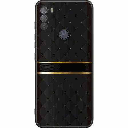 Motorola Moto G50 Svart Skal Golden Stripes