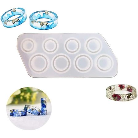 Silikone Ringform Sæt - Smykke Støbeform Til Resin Og Epoxy Resin