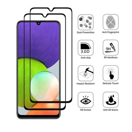 2.5D HD 0,3mm Skärmskydd Samsung Galaxy A22 4G Svart