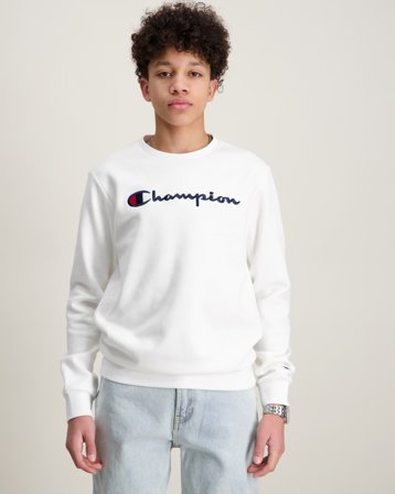 Champion Crewneck Sweatshirt Wit Truien Jongens - Kids Brand Store