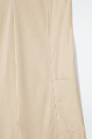 COS Women's Tuta Oversize Con Scollo A V in Beige