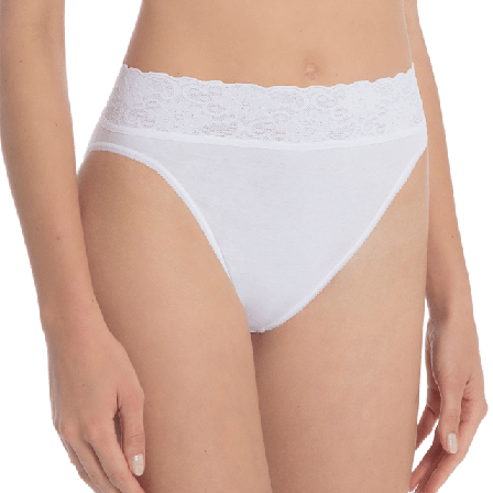 Calida Bomullstrosa Lycraspitze Slip 21901 Trosor Dam Vit L