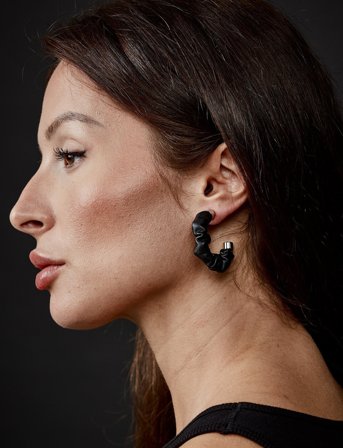 Bud to rose Rebel Hoop Silver - Black - ONE SIZE