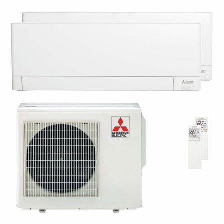 Condizionatore Mitsubishi Electric Serie AY dual split 18000+18000 BTU inverter A++ wifi unità esterna 5.4 kW