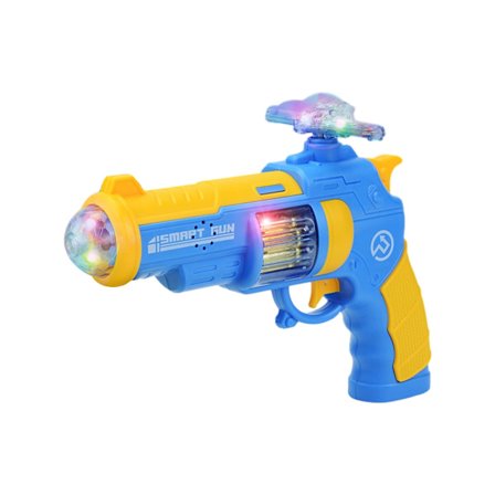 Lysende musikalsk legetøjspistol til børn, indendørs og udendørs sjov, elektronisk legetøj, perfekt til musikalsk legetøj om natten