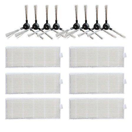 Sidebørste Hepa-filter for Cleanmate S950 Robotstøvsuger Reservedeler Tilbehør Børster Filter Utskiftningssett [LGL]