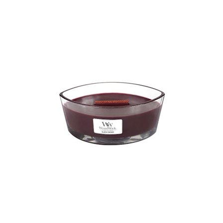 WoodWick Black Cherry scented candle with wooden wick 453,6 g