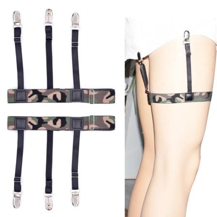 Skjorthållare Nylon 1 Par Svart/kamouflage